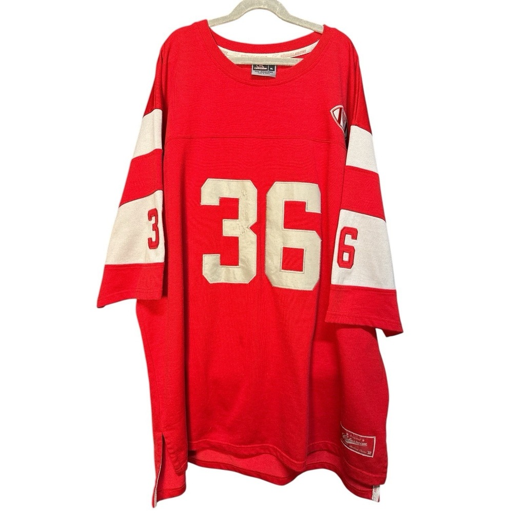Vintage Colosseum Football Jersey Red #36 XL | Heat-Pressed Vinyl | Preowned